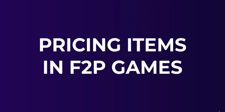 Pricing Items in F2P