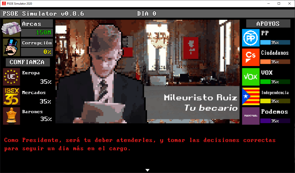PSOE Simulator screenshot
