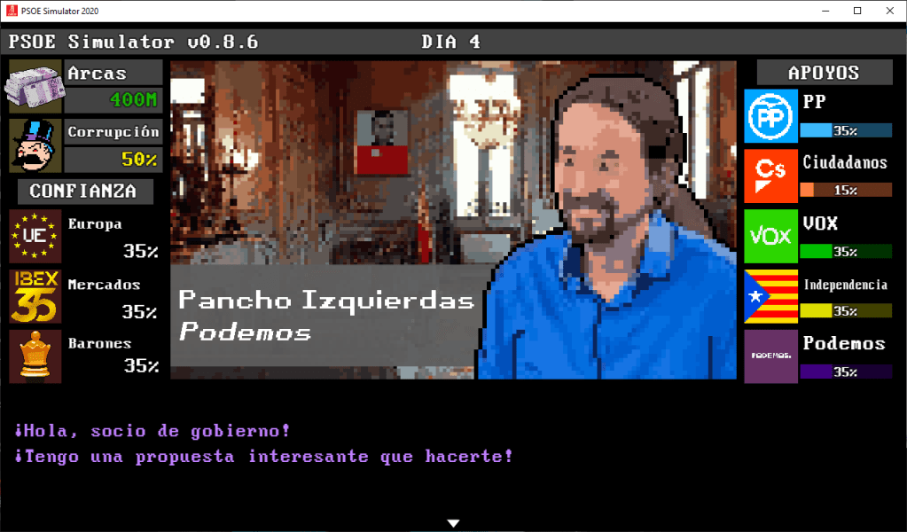 PSOE Simulator screenshot
